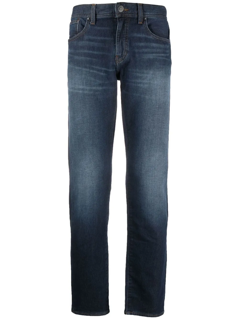

Armani Exchange slim-fit faded denim jeans - Blue