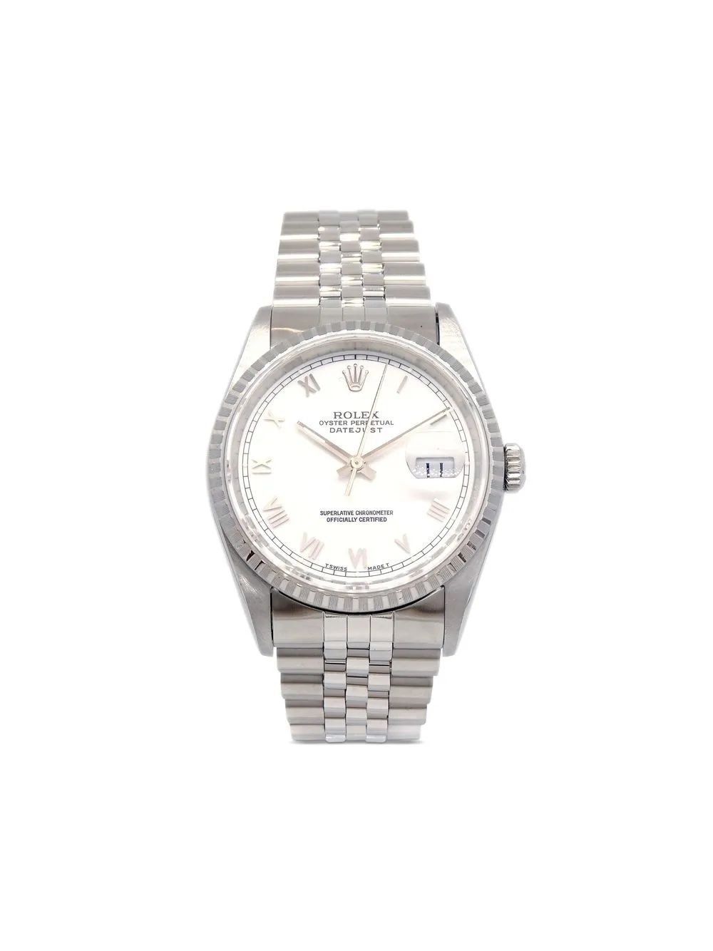 

Rolex 1996 pre-owned Datejust 34mm - Silver