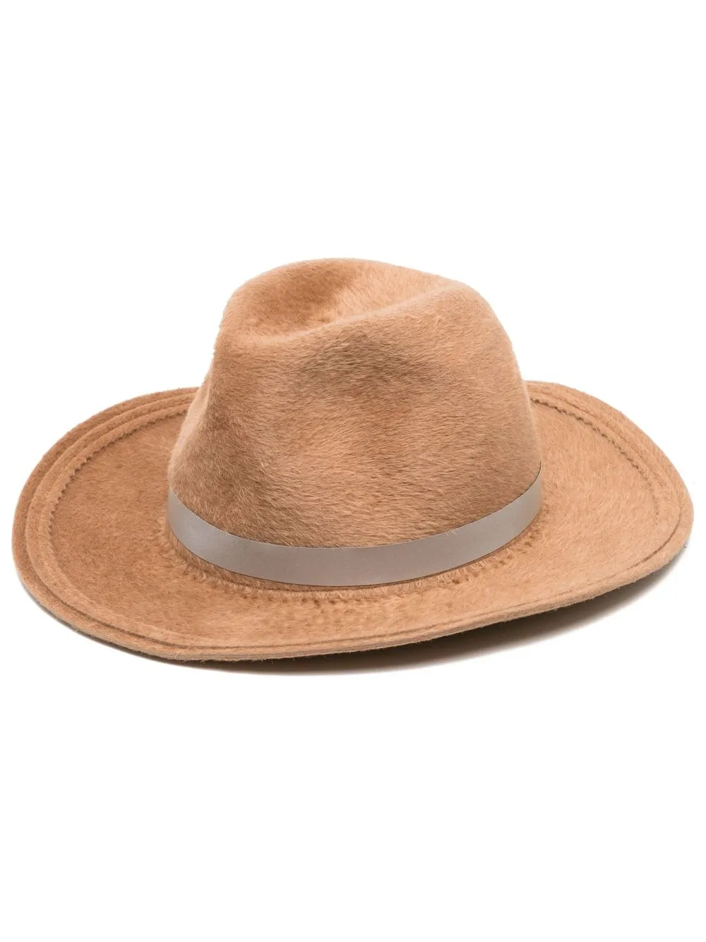 

Undercover band-detail fedora hat - Brown