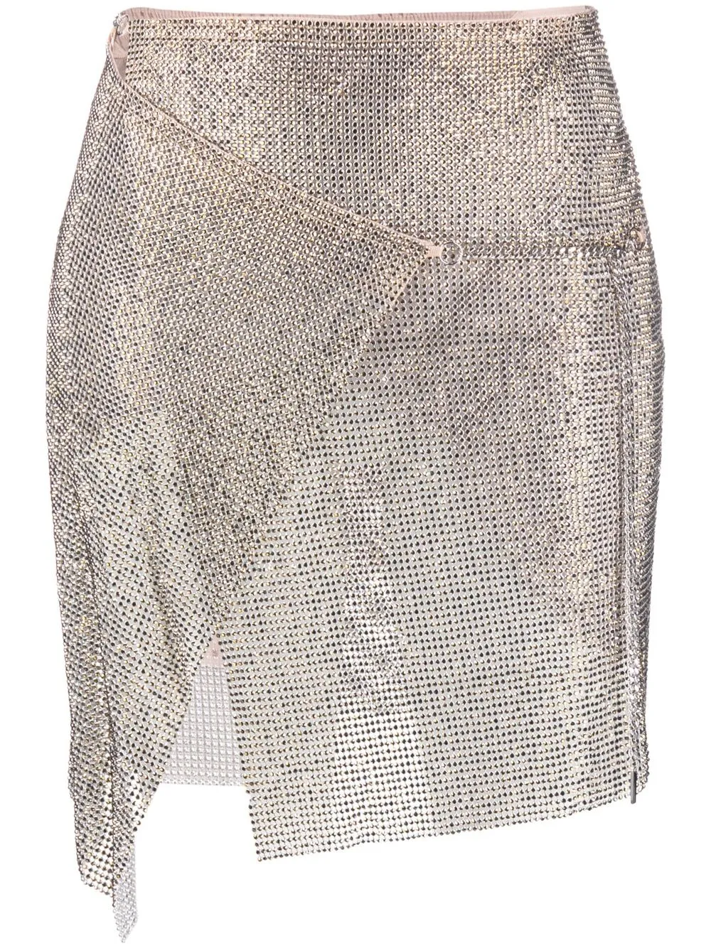 

POSTER GIRL Winona crystal-embellished wrap skirt - Brown