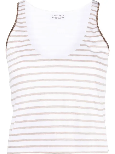 Brunello Cucinelli camiseta con cuello redondo 