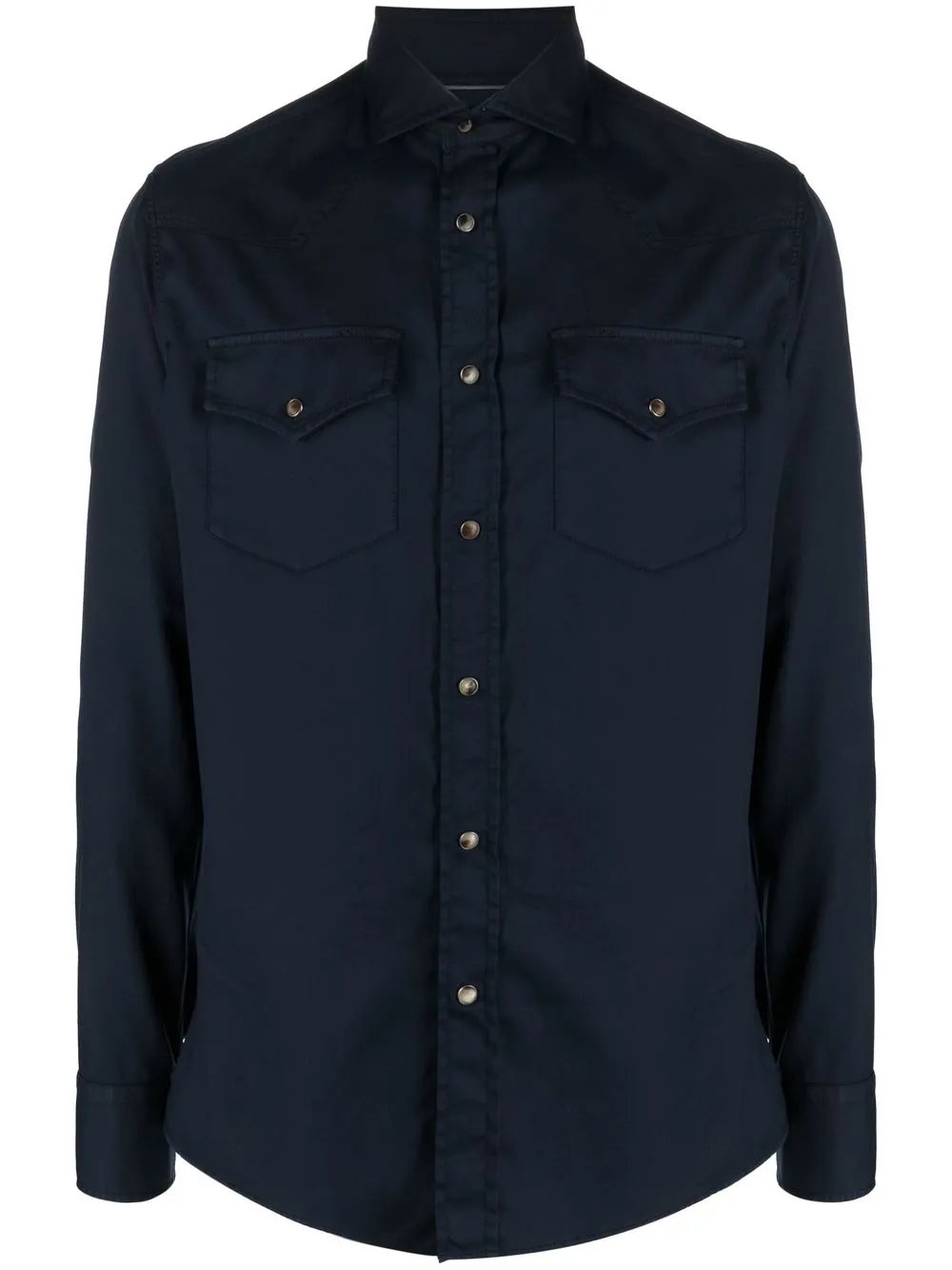 

Brunello Cucinelli patch-pocket long-sleeve shirt - Blue