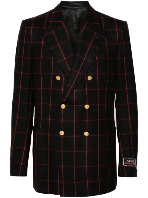 Gucci logo-patch blazer