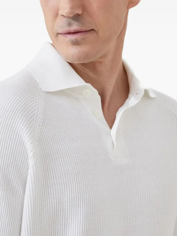 Brunello Cucinelli ポロセーター | ホワイト | FARFETCH JP