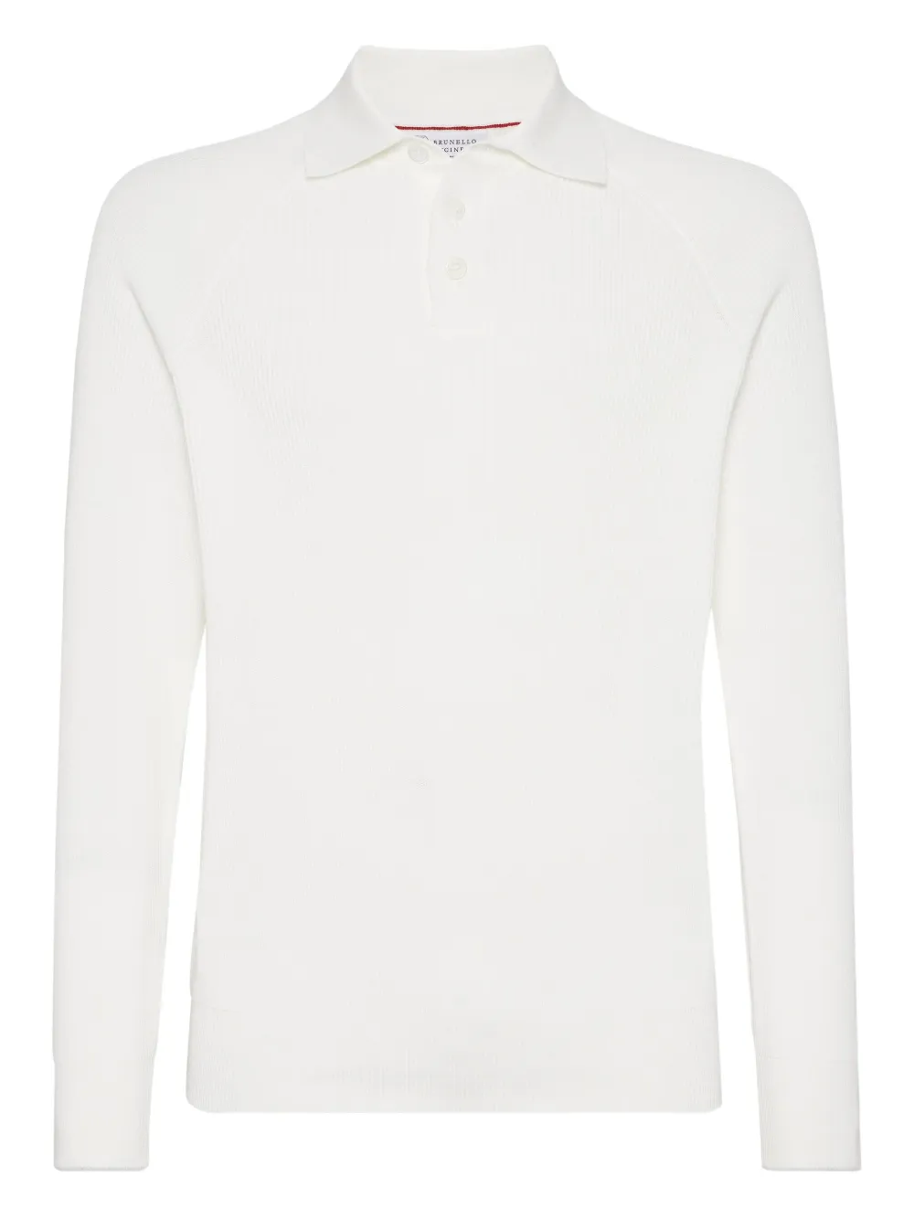Brunello Cucinelli knitted polo jumper | White | Image 1
