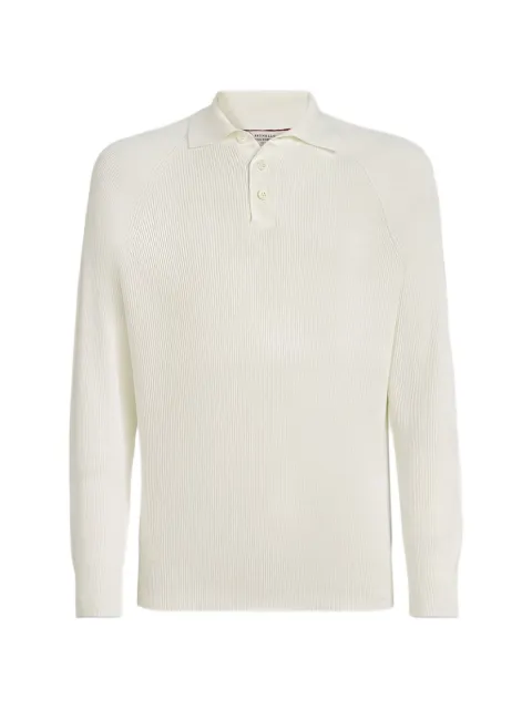 Brunello Cucinelli suéter tejido estilo playera polo tipo polo