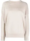 Brunello Cucinelli sequin cashmere jumper - Neutrals