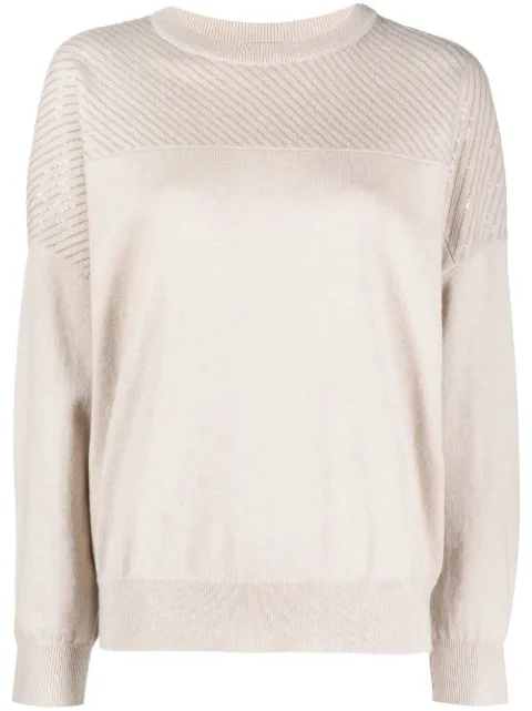 Brunello Cucinelli sequin cashmere jumper