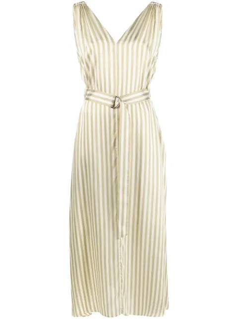 Brunello Cucinelli striped midi dress
