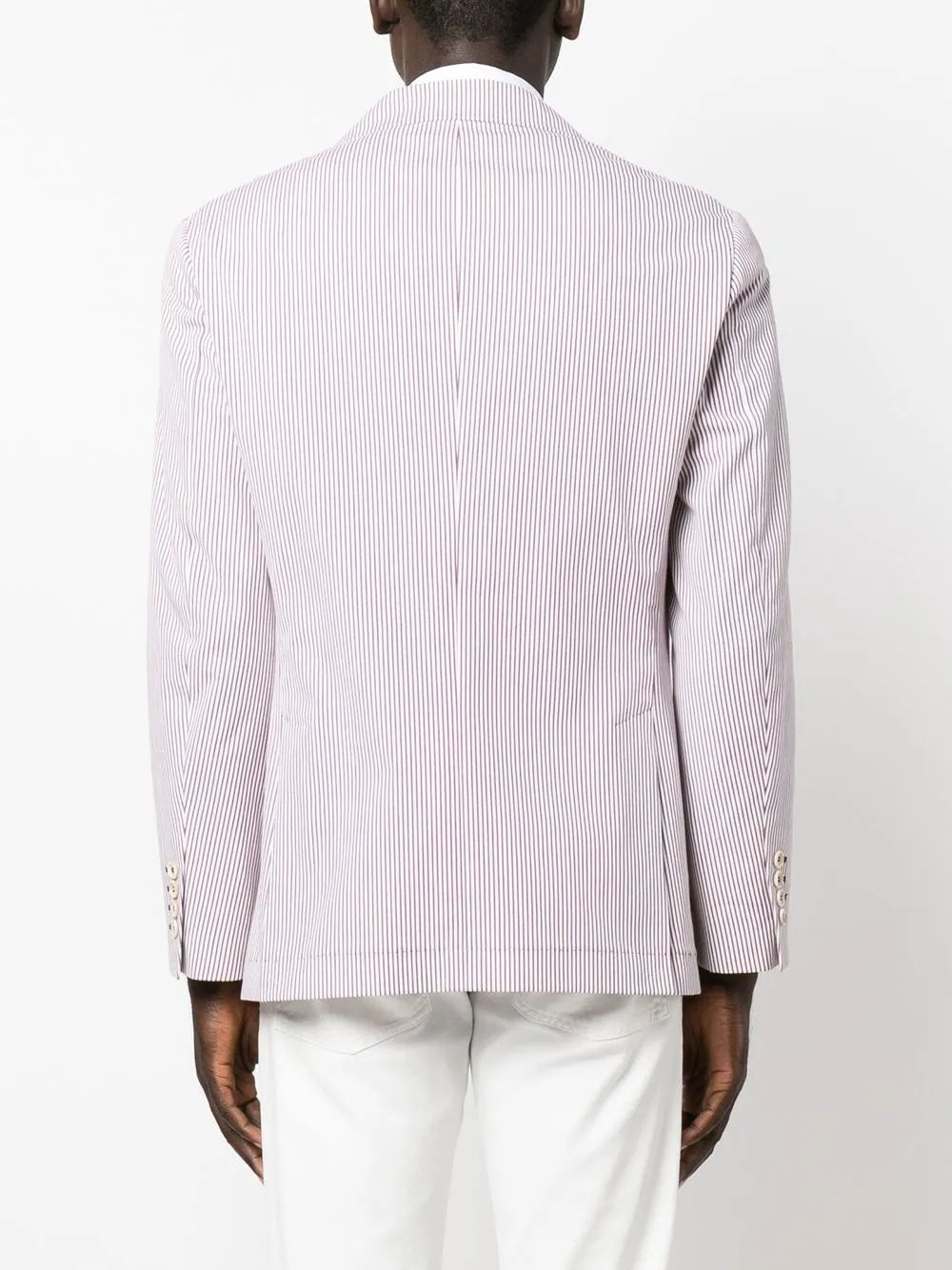 Brunello Cucinelli Single-breasted Tailored Blazer In Weiss