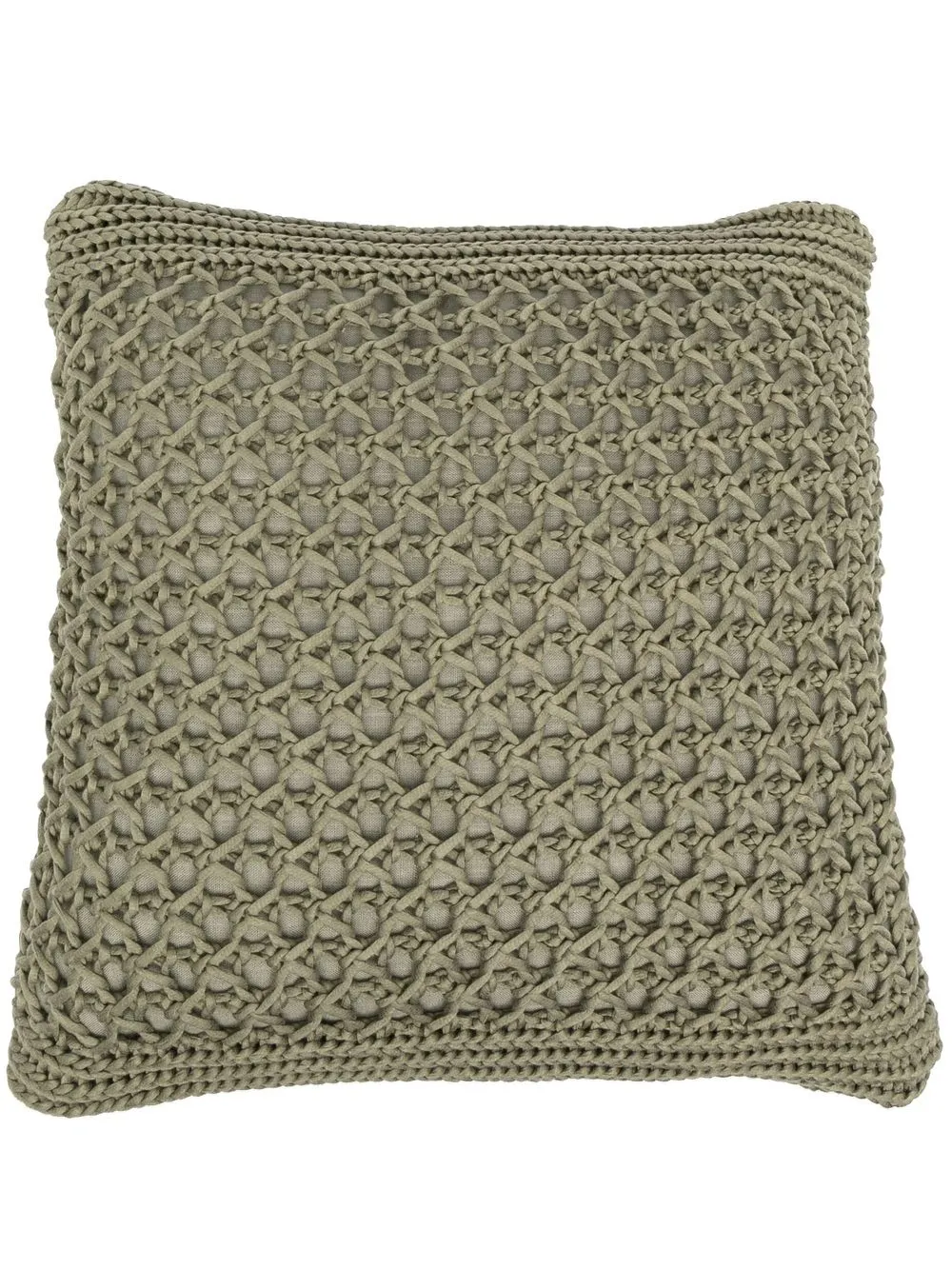 

Brunello Cucinelli woven-knit cotton cushion - Green