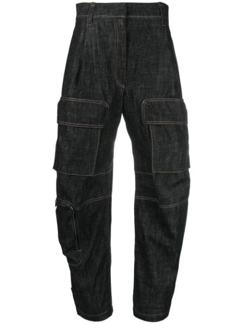 Brunello Cucinelli high-waisted cargo jeans