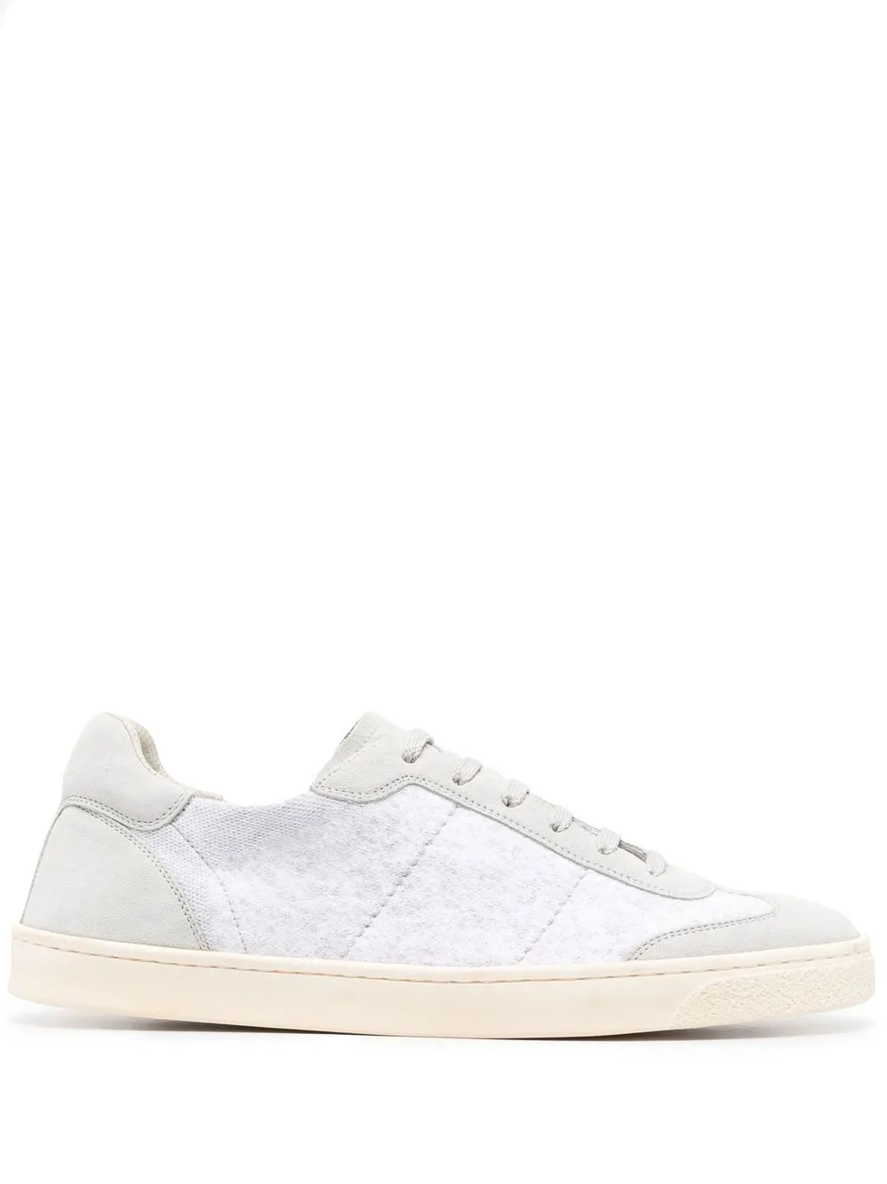 

Brunello Cucinelli tenis bajos con paneles - Gris