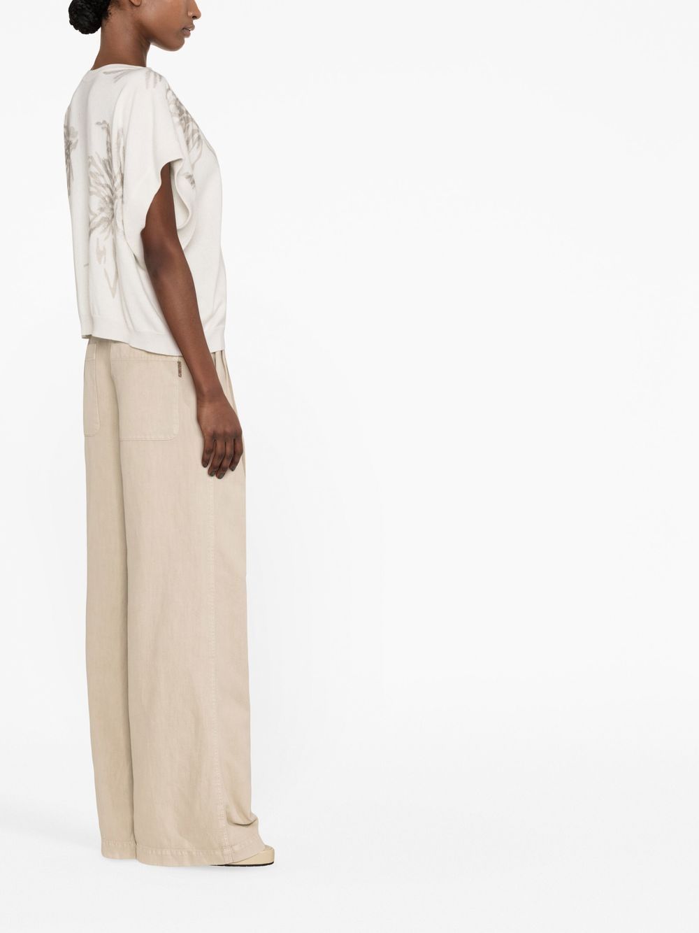 Brunello Cucinelli pleat-detail wide-leg trousers Women