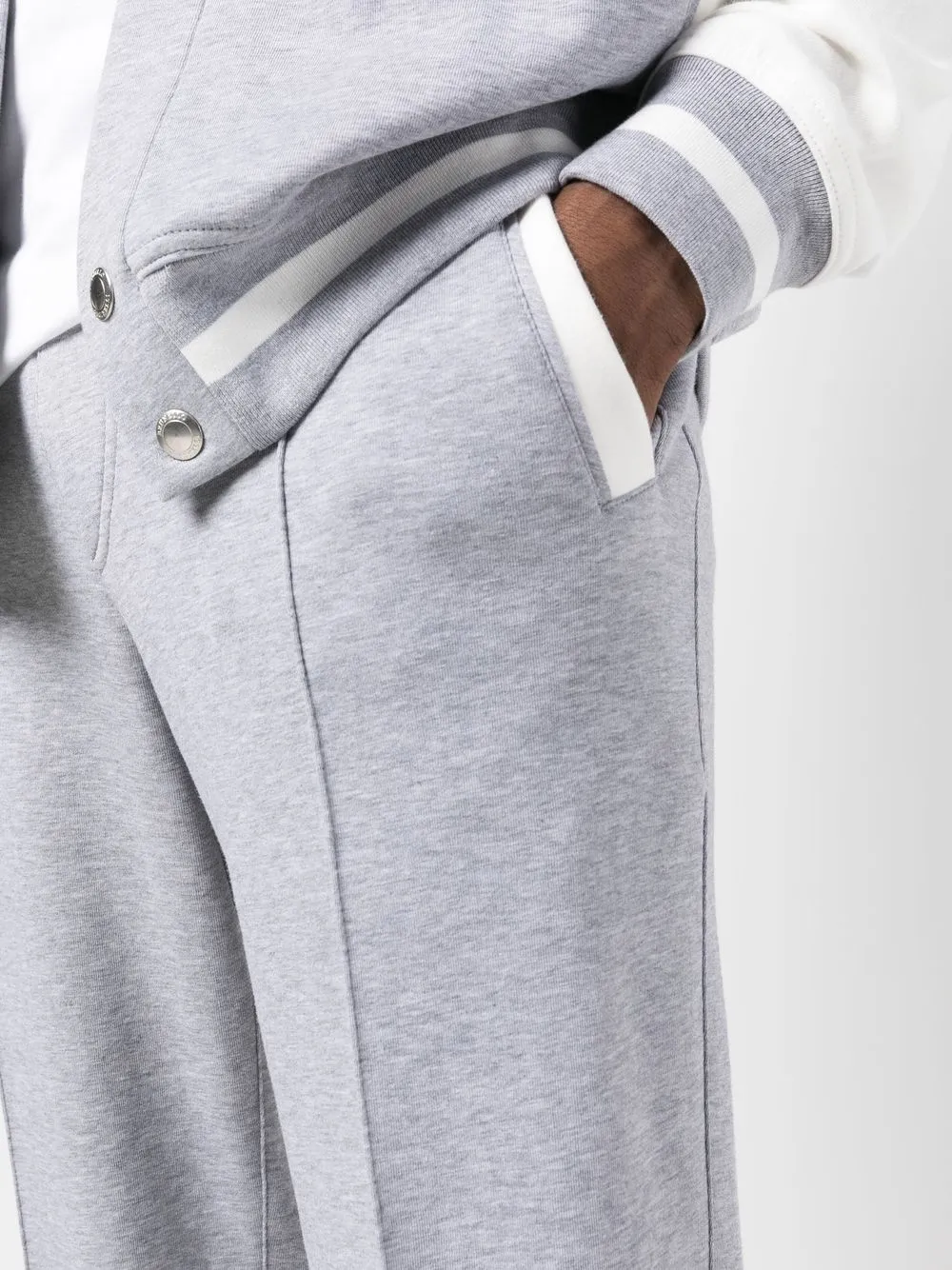 Brunello Cucinelli Drawstring Track Pants In Grey