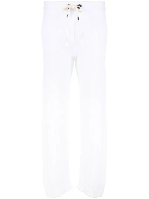 Brunello Cucinelli трикотажные брюки в рубчик