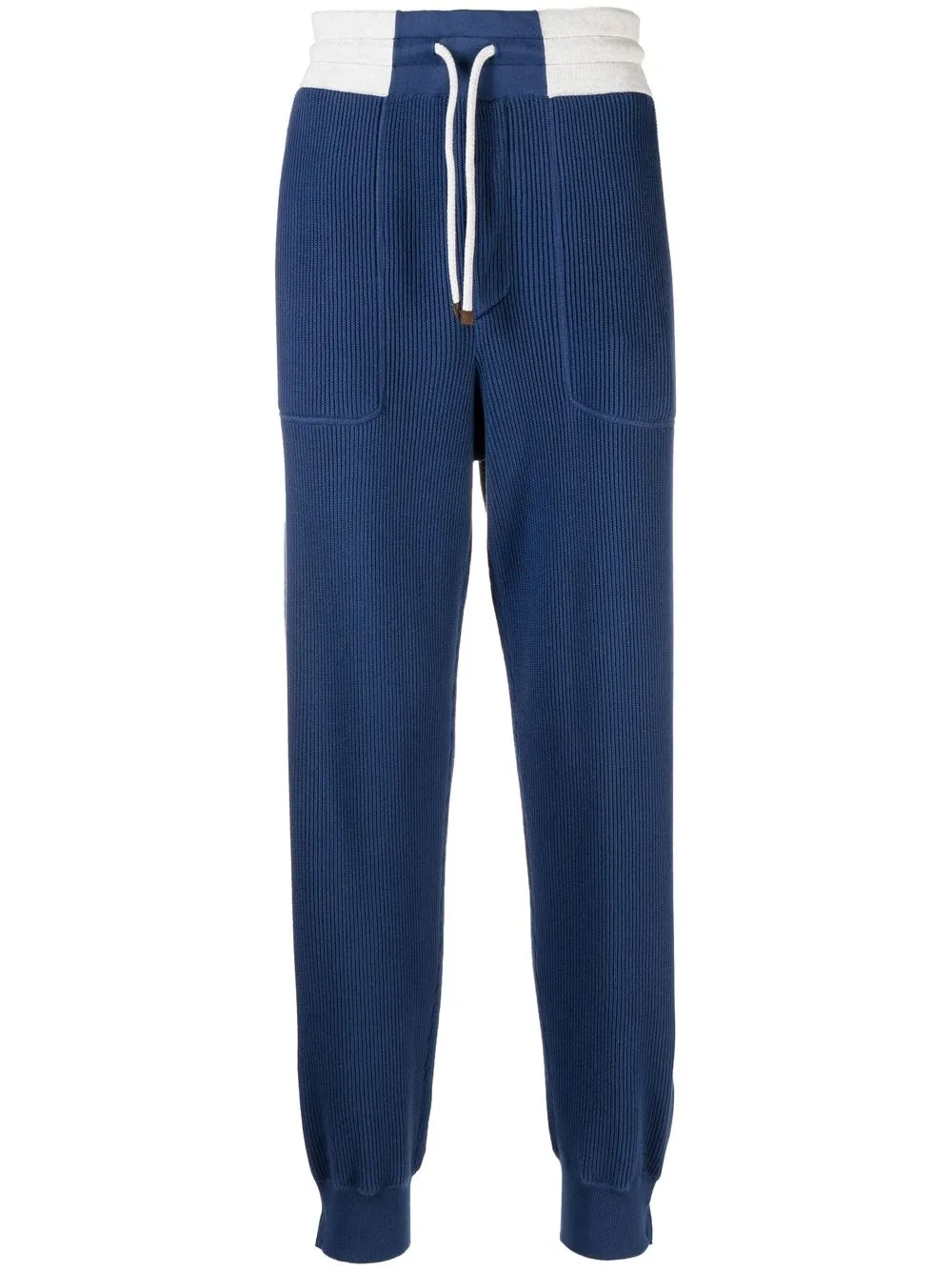 

Brunello Cucinelli knitted track pants - Blue