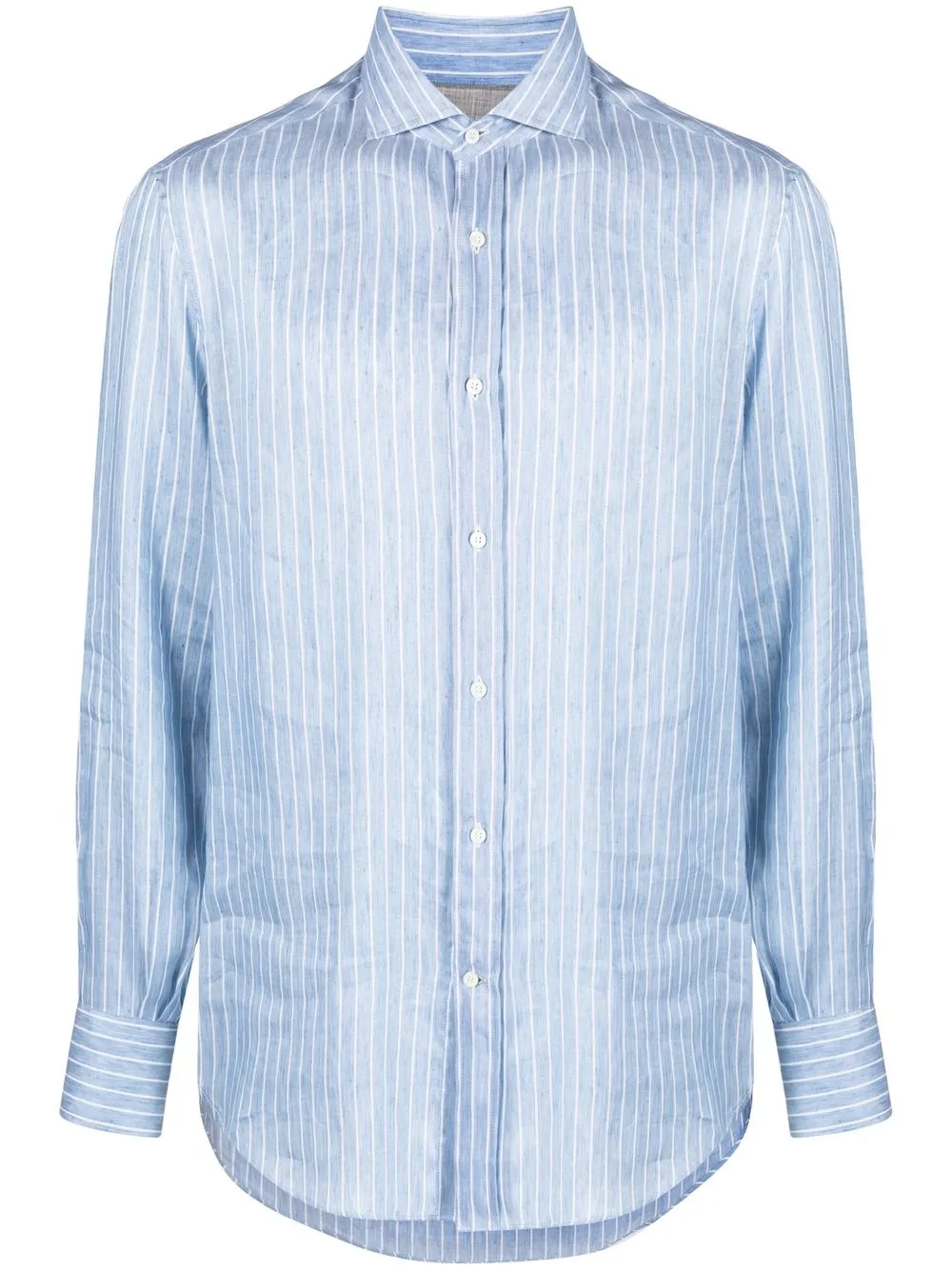 

Brunello Cucinelli striped long-sleeve shirt - Blue