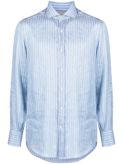 Brunello Cucinelli striped long-sleeve shirt