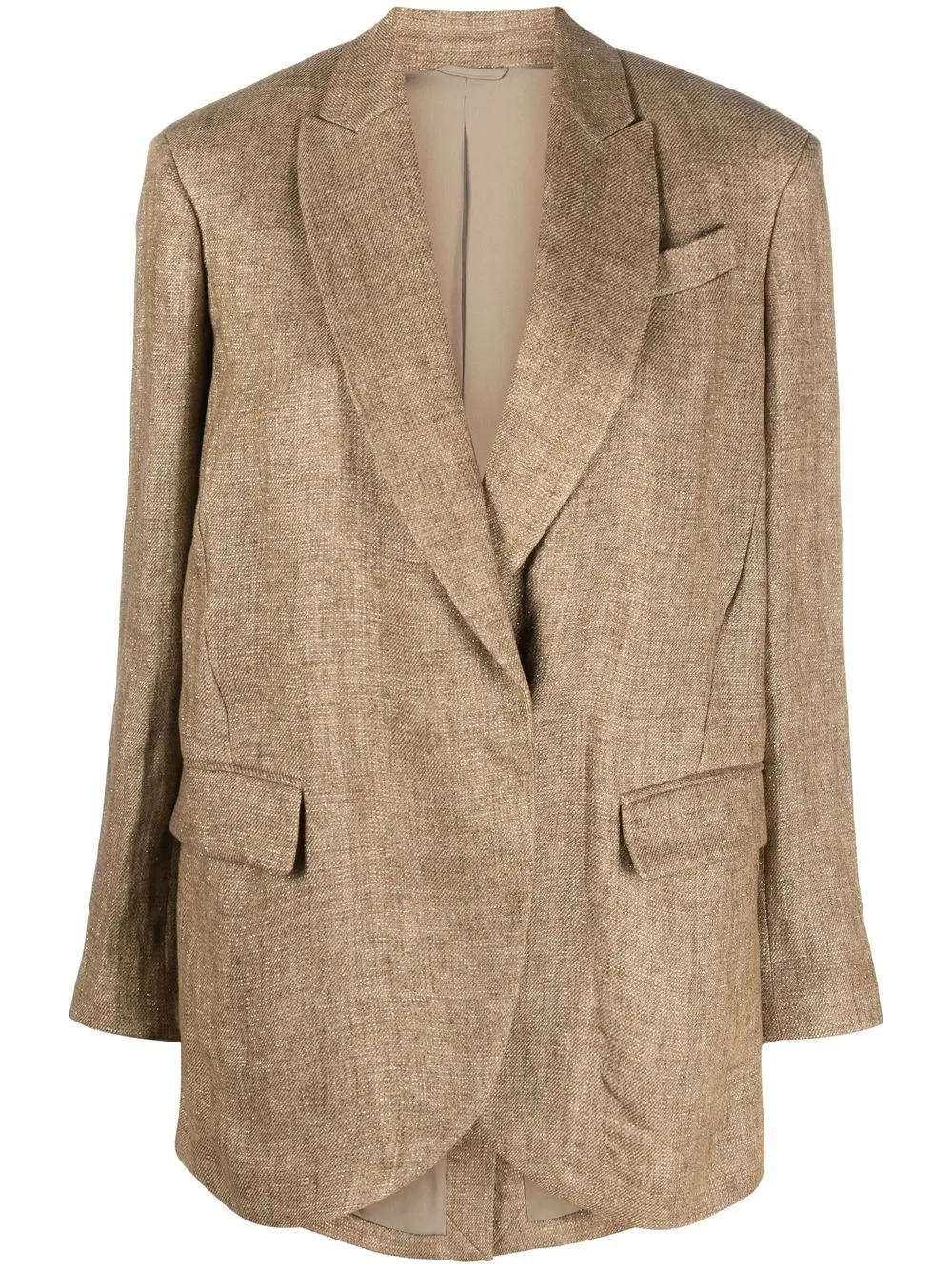 

Brunello Cucinelli blazer con diseño cruzado - Neutro