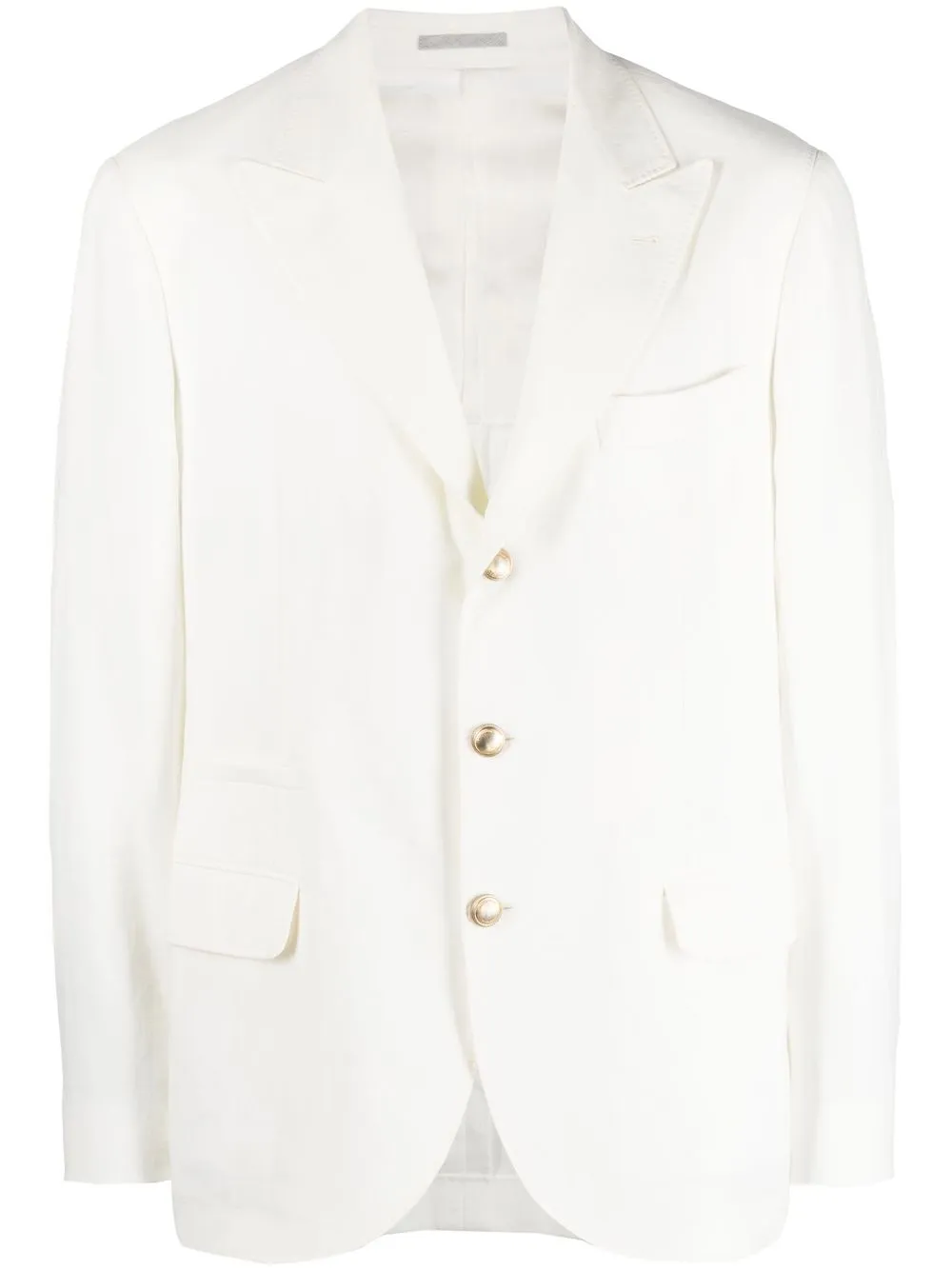 

Brunello Cucinelli single-breasted tailored blazer - White