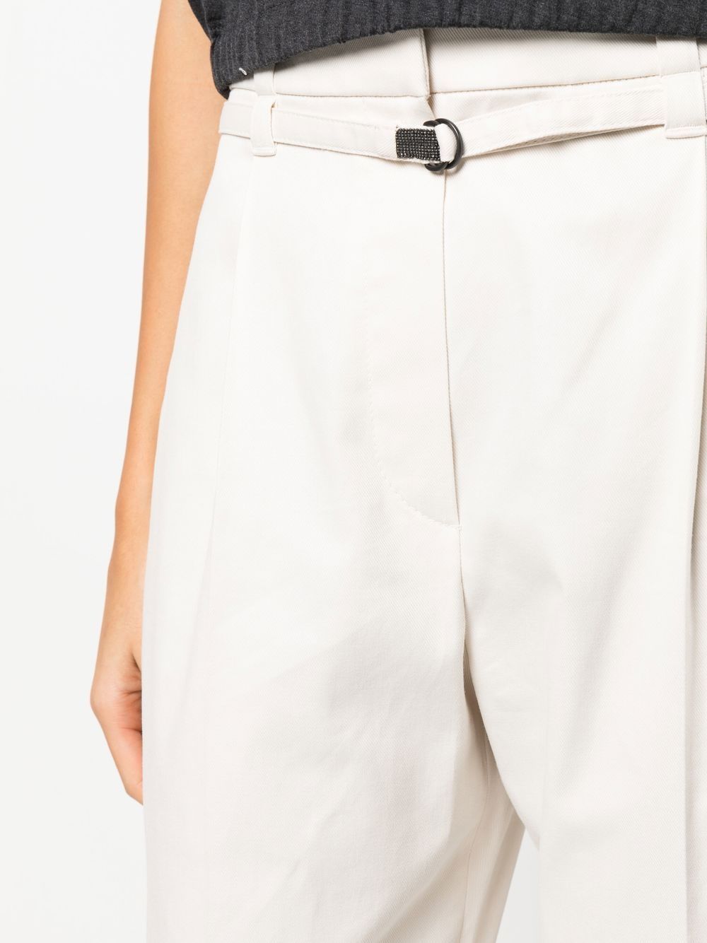 Brunello Cucinelli high-waisted tapered-leg trousers Women