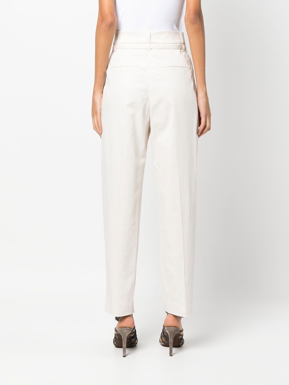 Brunello Cucinelli high-waisted tapered-leg trousers Women