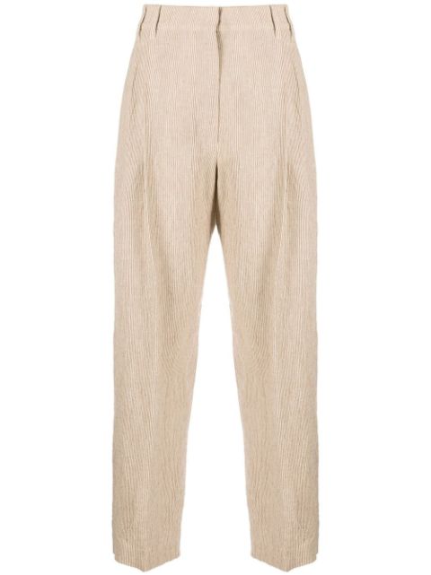 Brunello Cucinelli cropped linen trousers