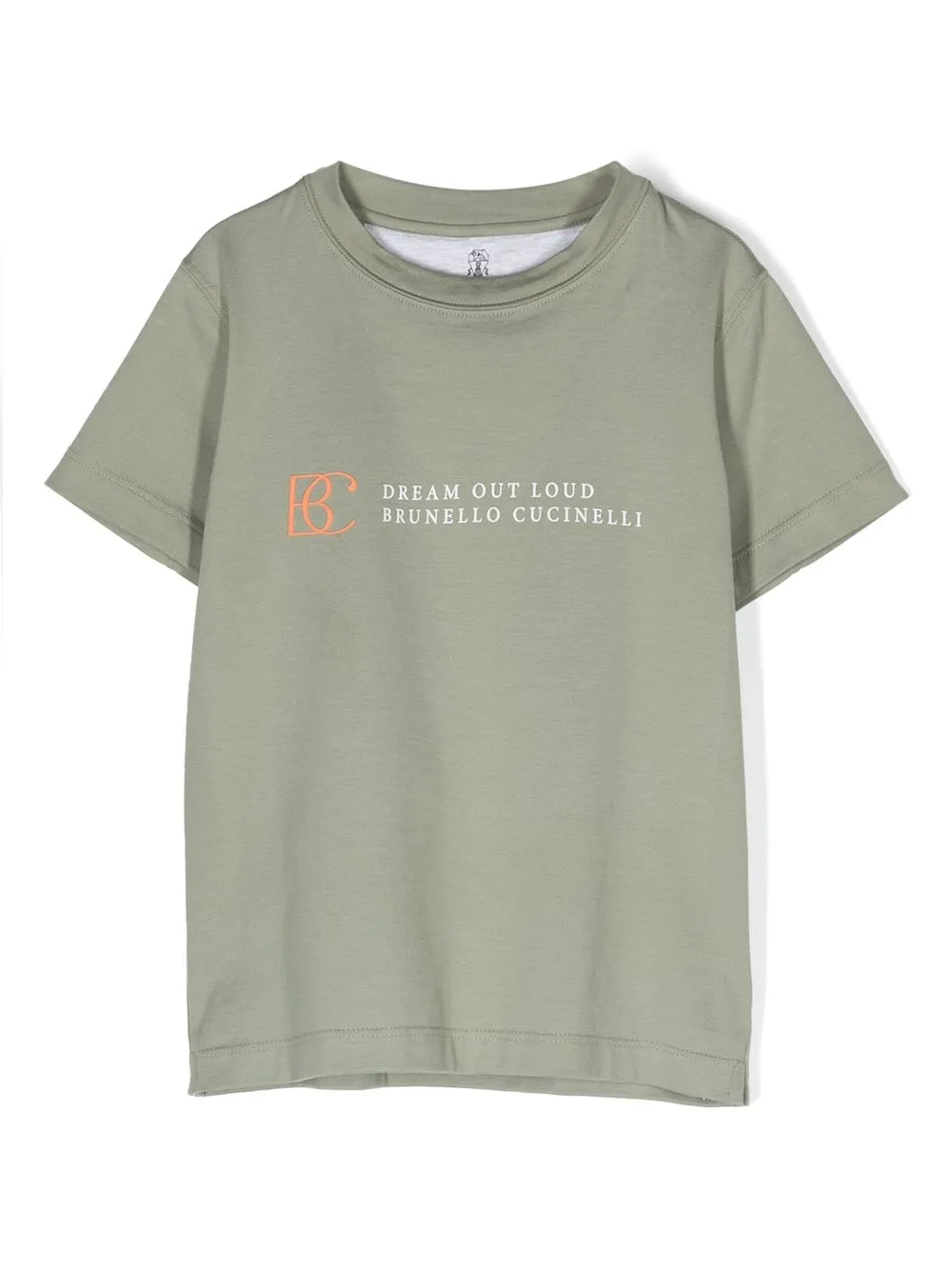 

Brunello Cucinelli Kids logo-print T-shirt - Green