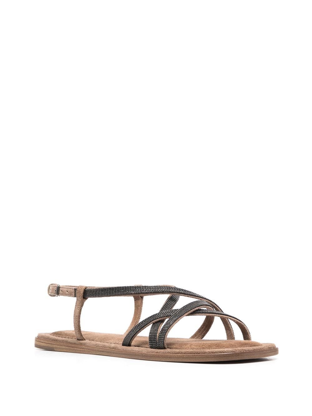 Brunello Cucinelli Sandalen met bandjes - Bruin