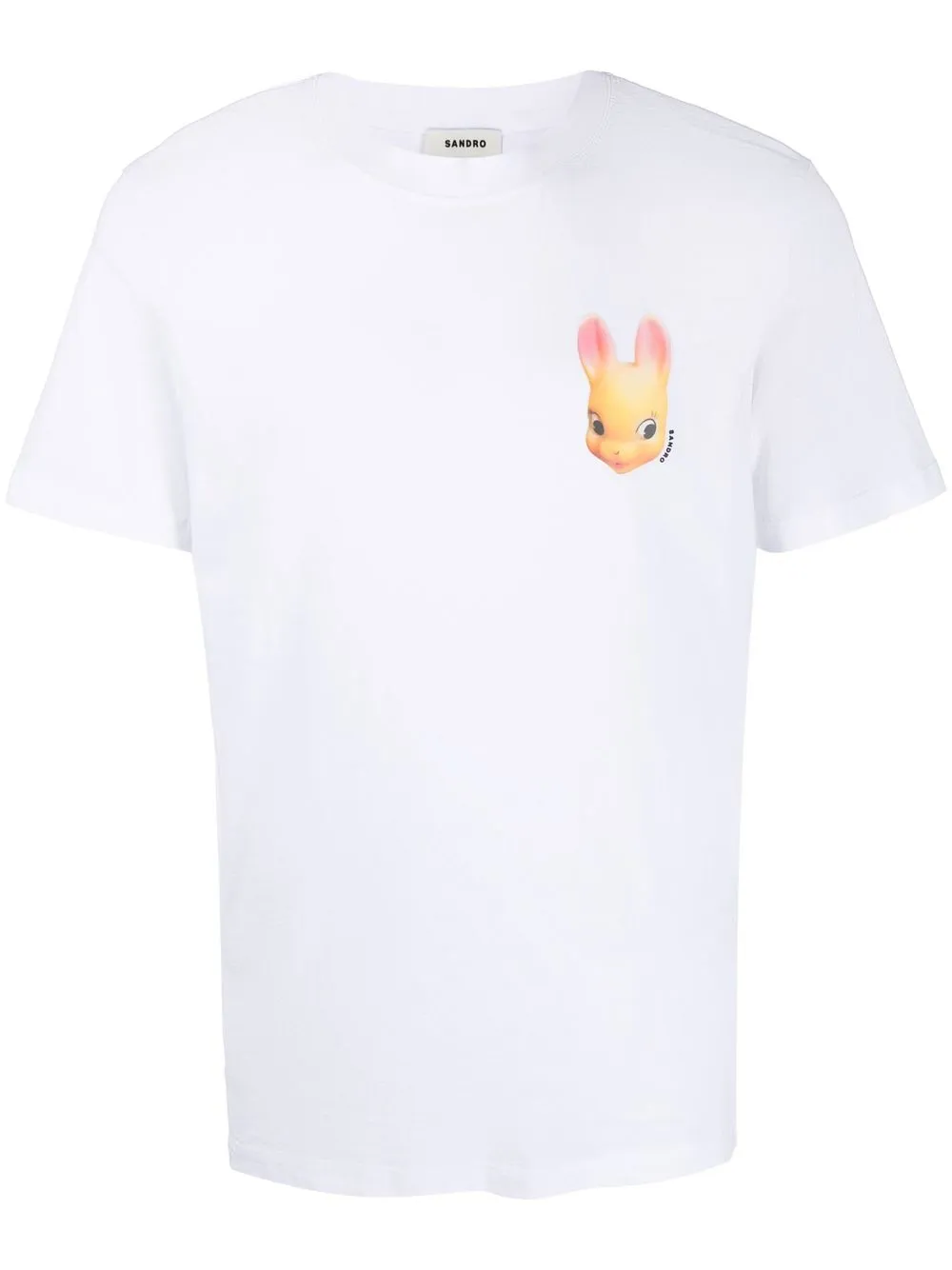 

SANDRO bunny-print organic cotton T-shirt - White