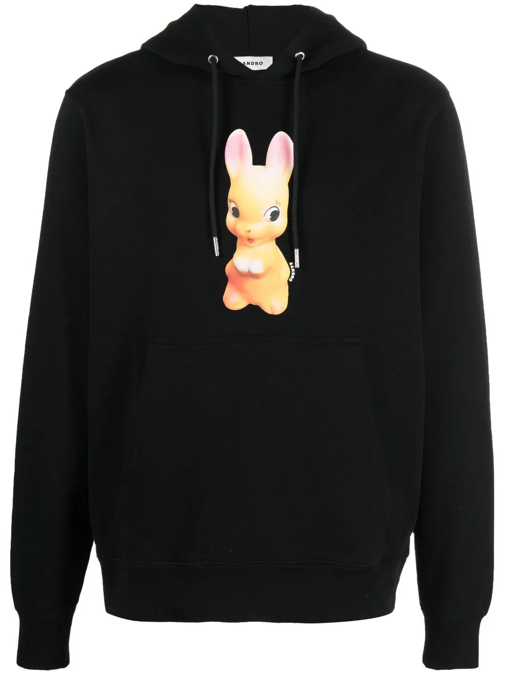 

SANDRO hoodie con estampado gráfico - Negro