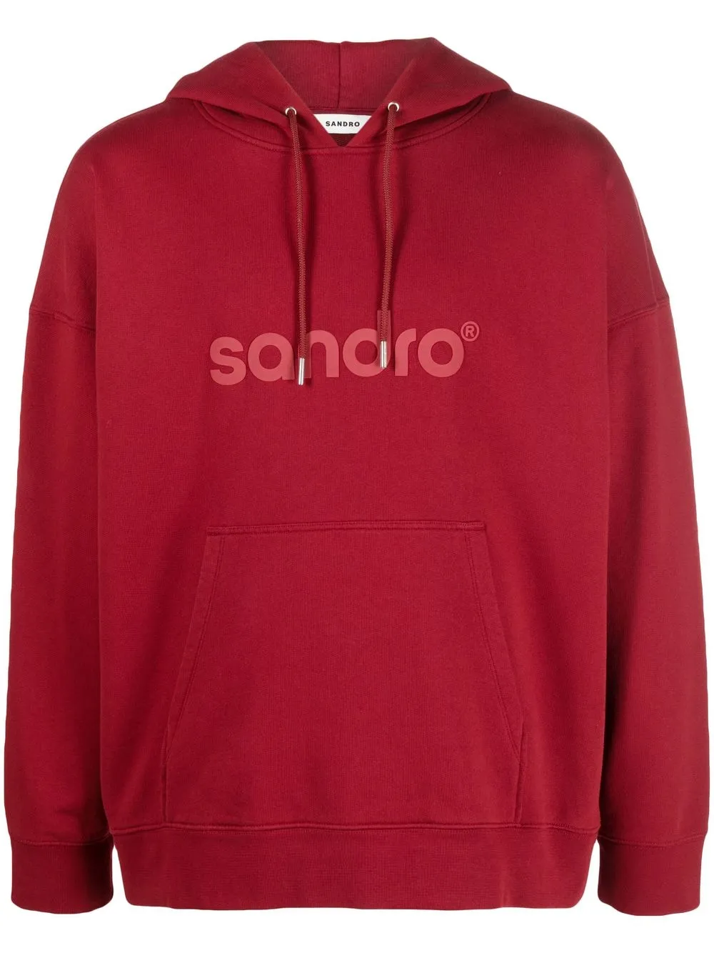 

SANDRO hoodie con logo estampado - Rojo