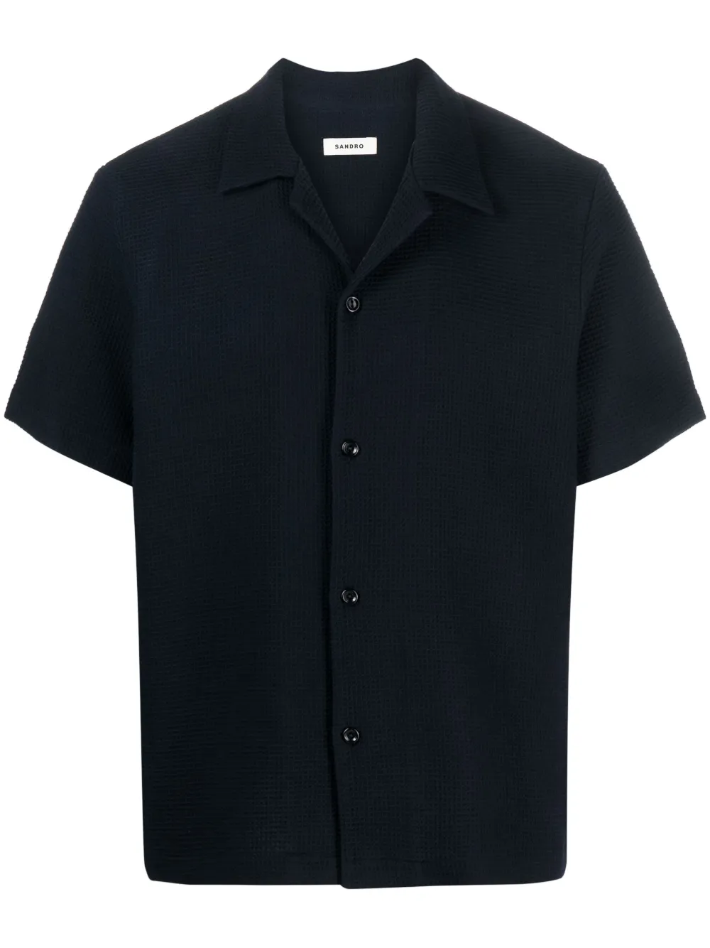 华夫格针织衬衫