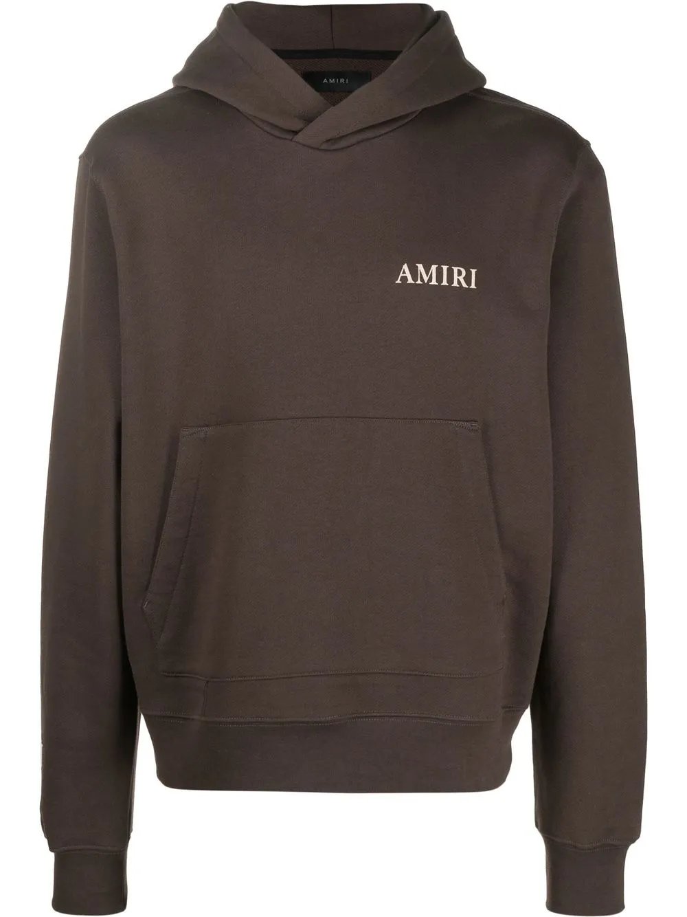 

AMIRI logo-print cotton hoodie - Brown