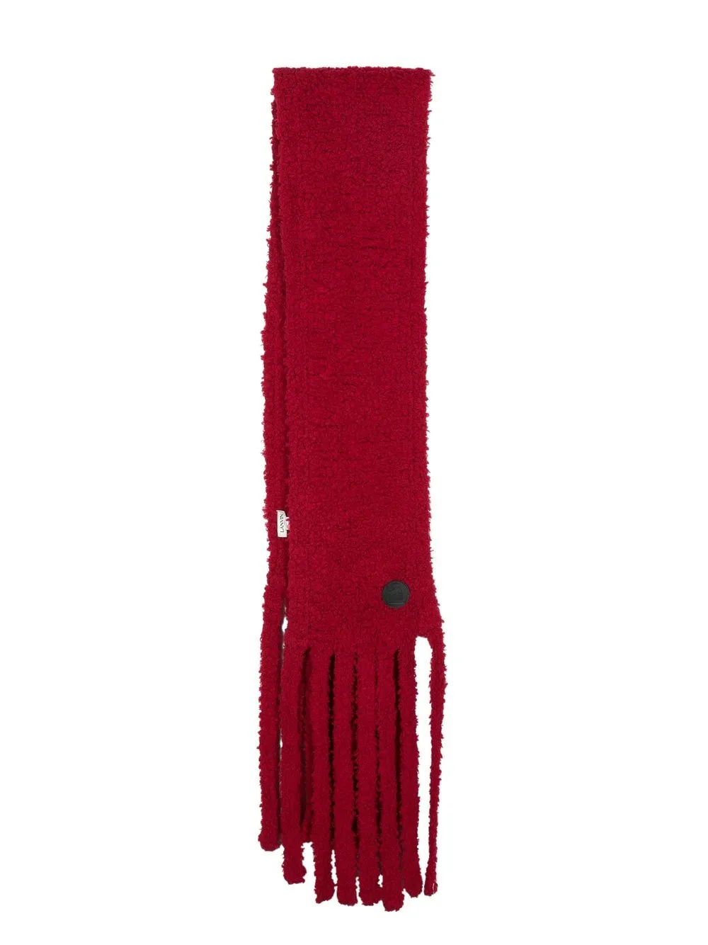 

Lanvin logo-patch scarf - Red