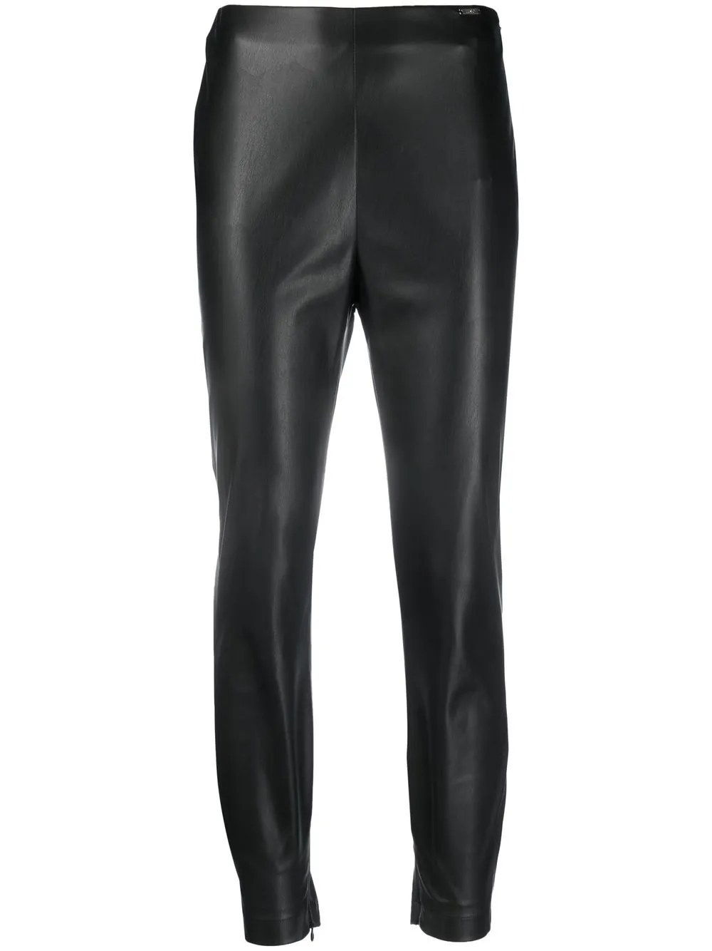 

LIU JO high-shine finish cropped leggings - Black