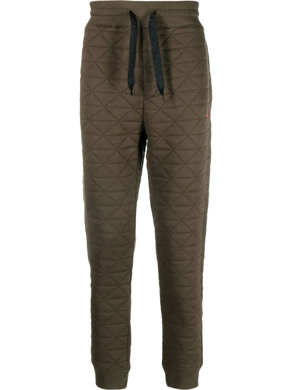 HUGO quilted-finish track pants - Green