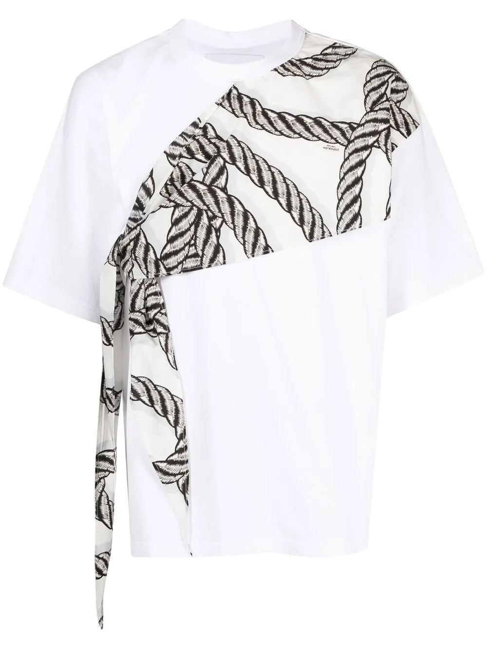 

Yoshiokubo knot-detailing T-shirt - Black