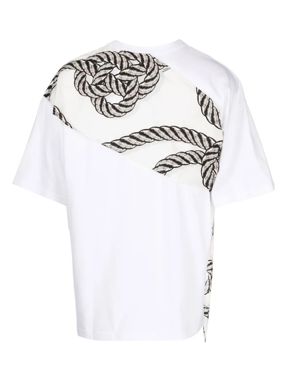 Yoshiokubo T-shirt met geknoopt detail - Zwart