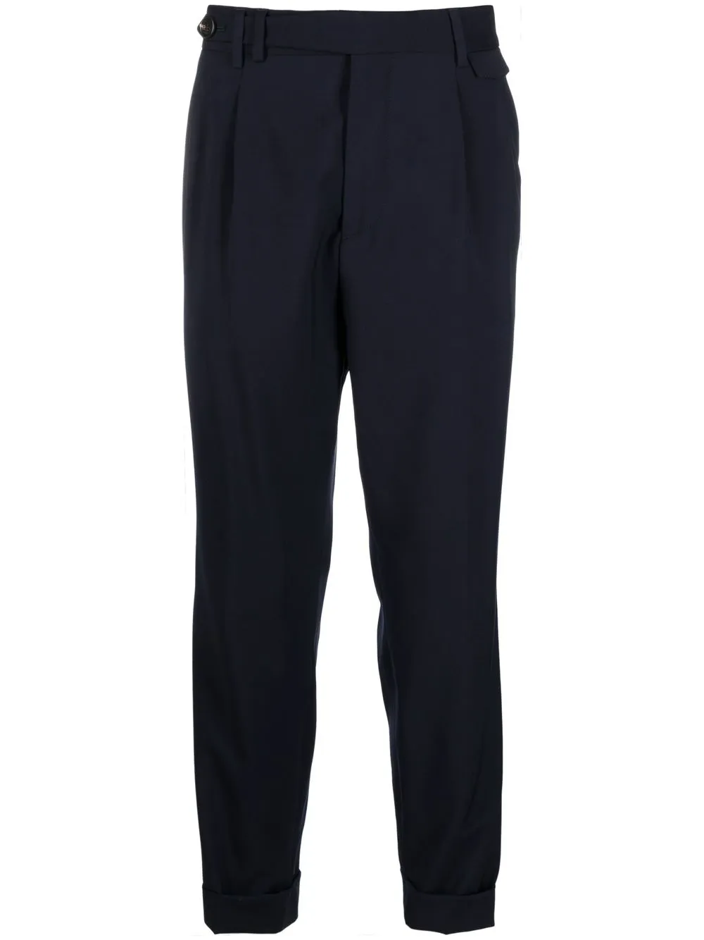 

Brunello Cucinelli pleat-detail cropped trousers - Blue