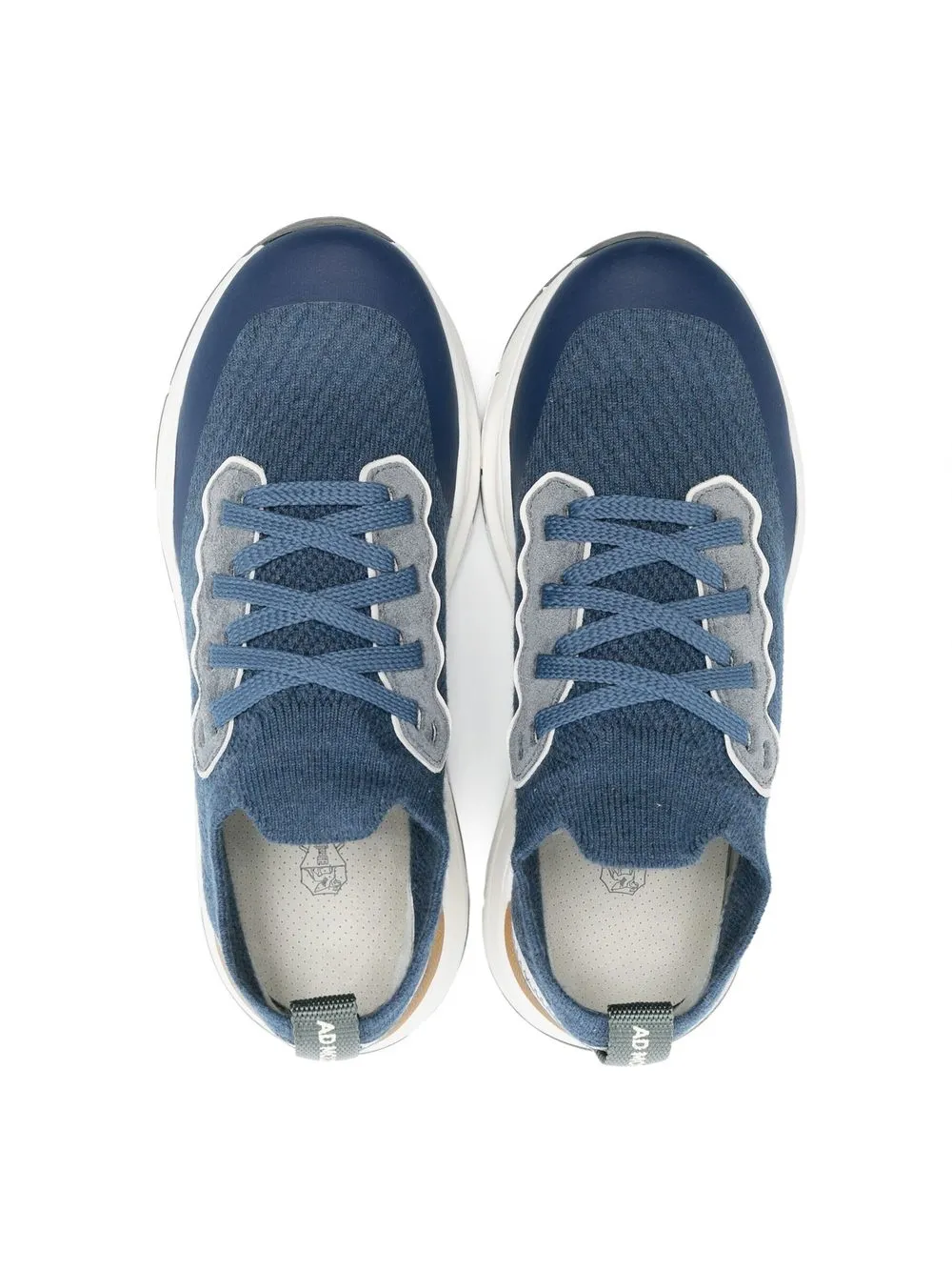 Brunello Cucinelli Lace-up Low-top Sneakers In Blue