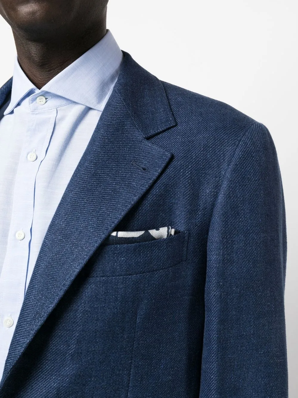 Brunello Cucinelli Single-breasted Tailored Blazer In Blau