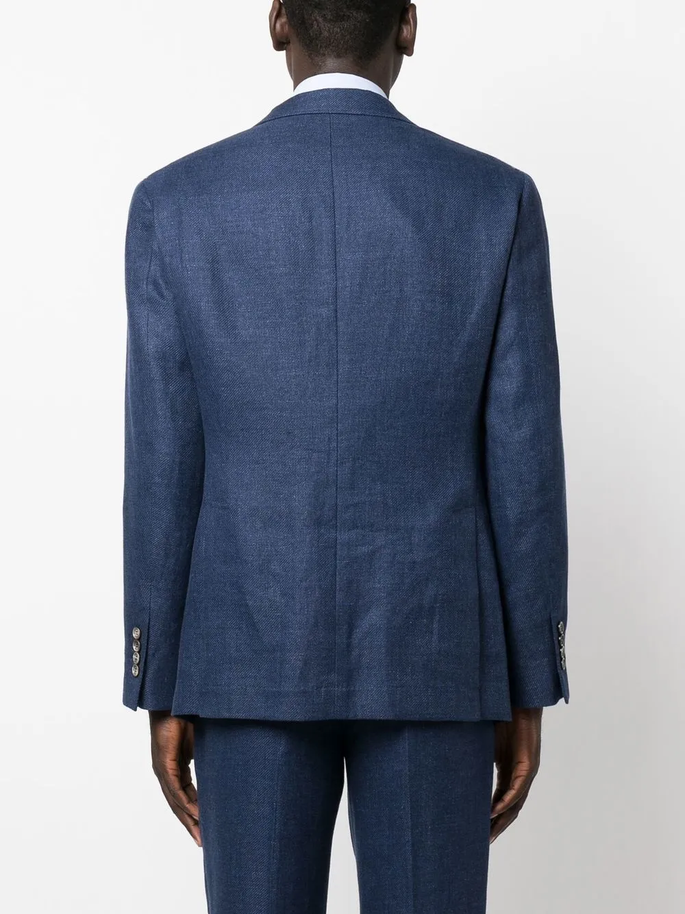 Brunello Cucinelli Single-breasted Tailored Blazer In Blau