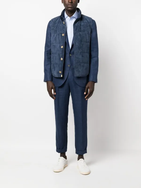 Brunello Cucinelli テーラード シングルジャケット | ブルー
