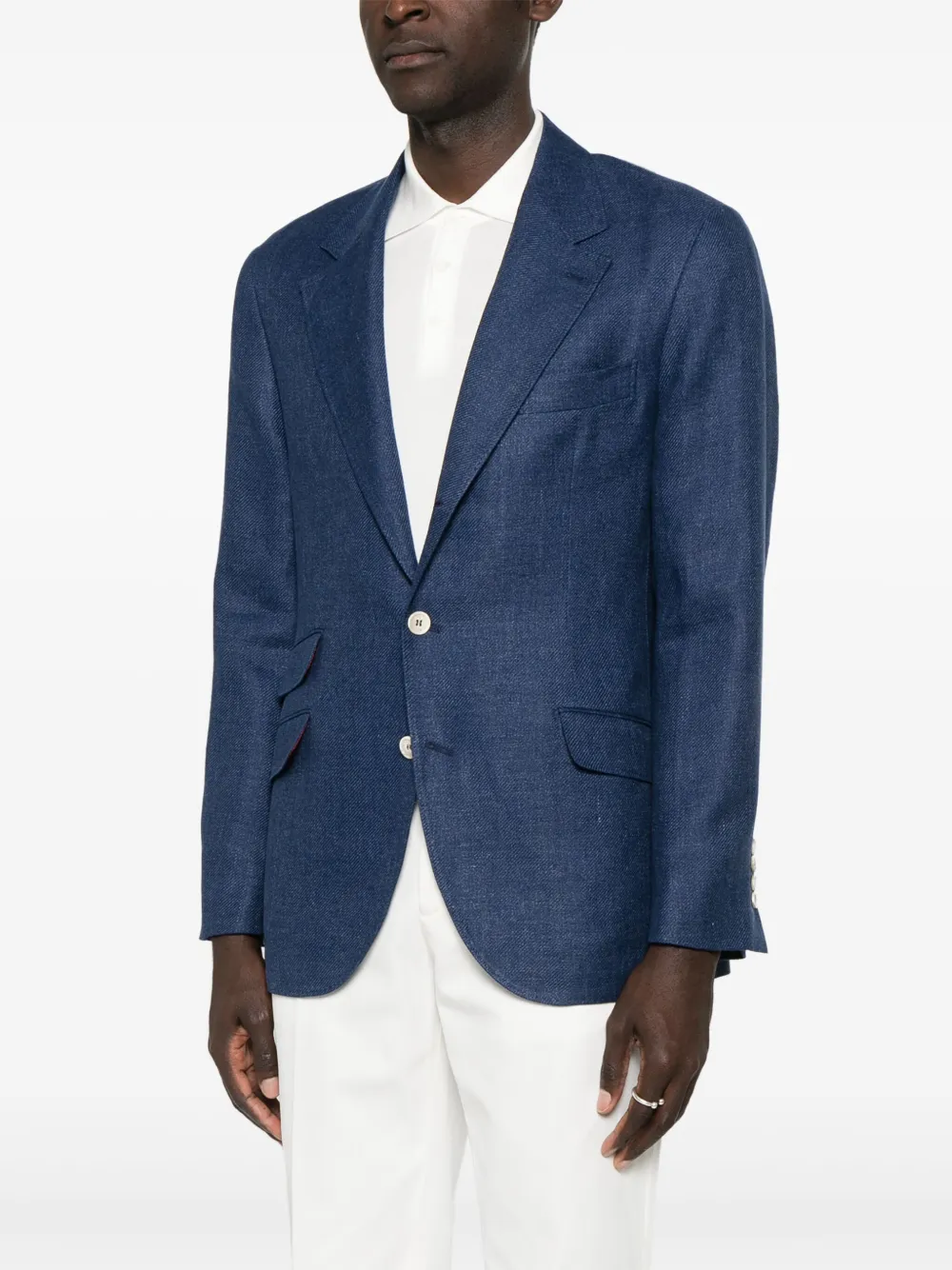  Brunello Cucinelli Single-breasted Tailored Blazer - Blue 