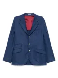 Brunello Cucinelli single-breasted tailored blazer - Blue