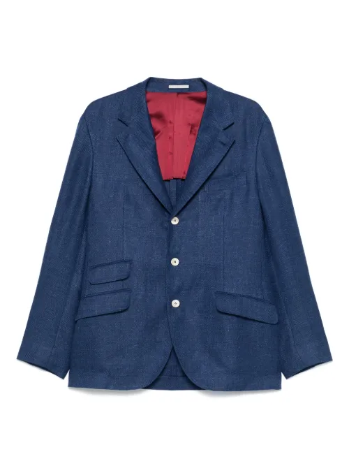 Blazer à simple boutonnage - Brunello Cucinelli - Modalova