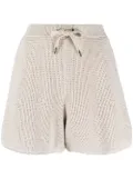 Brunello Cucinelli drawstring knitted shorts - Neutrals