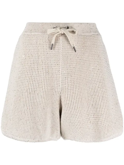 Brunello Cucinelli drawstring knitted shorts